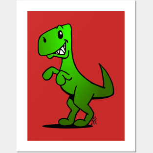 T-Rex dinosaur Posters and Art